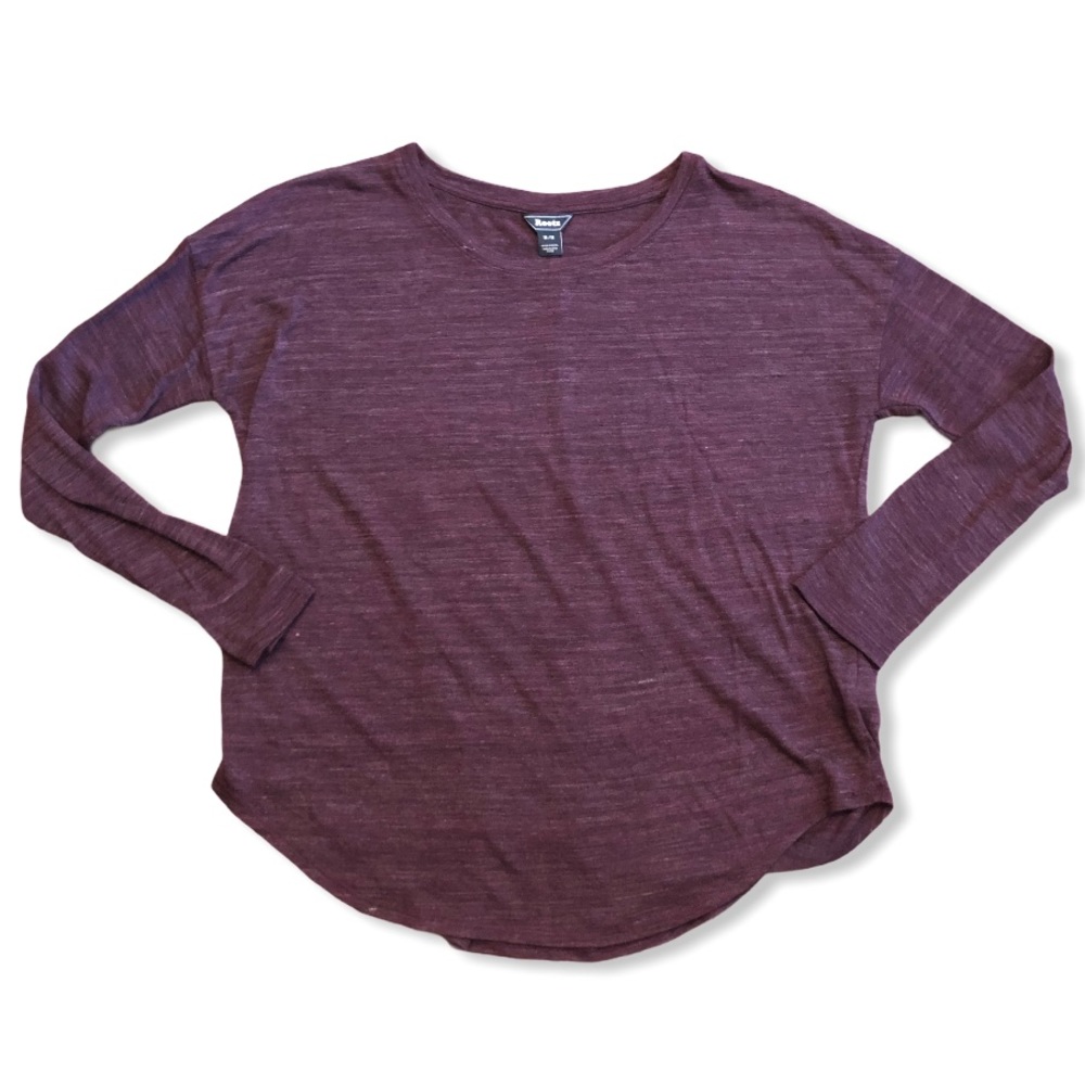 Roots Long Sleeve Purple Top